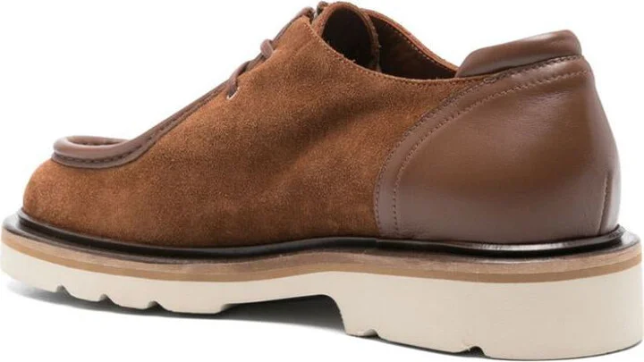 Maison Kitsuné Suede Leather Derbies Shoes - Image 4
