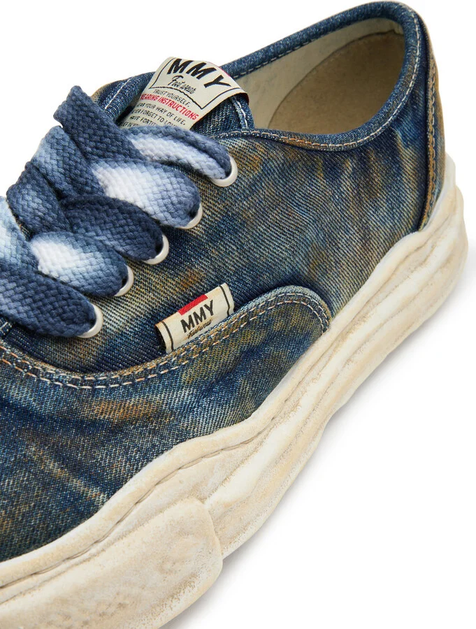 Maison mihara yasuhiro Baker Distressed Denim Sneakers - Image 4