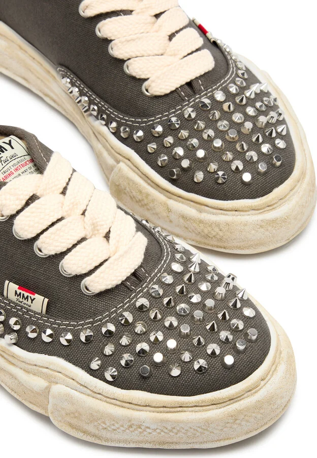Maison mihara yasuhiro Baker Studded Canvas Sneakers - Image 3