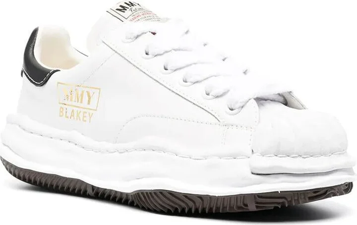 Maison Mihara Yasuhiro Blakey Original Sole Leather Low-Top Sneakers Shoes - Image 4