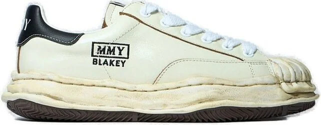 Maison Mihara Yasuhiro Blakey Wrinkled Low-Top Sneakers
