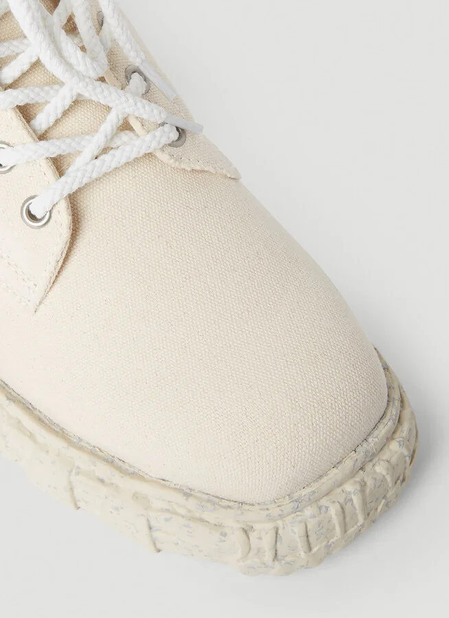 Maison Mihara Yasuhiro Canvas Boots - Man Boots Beige Eu - 39 - Image 6