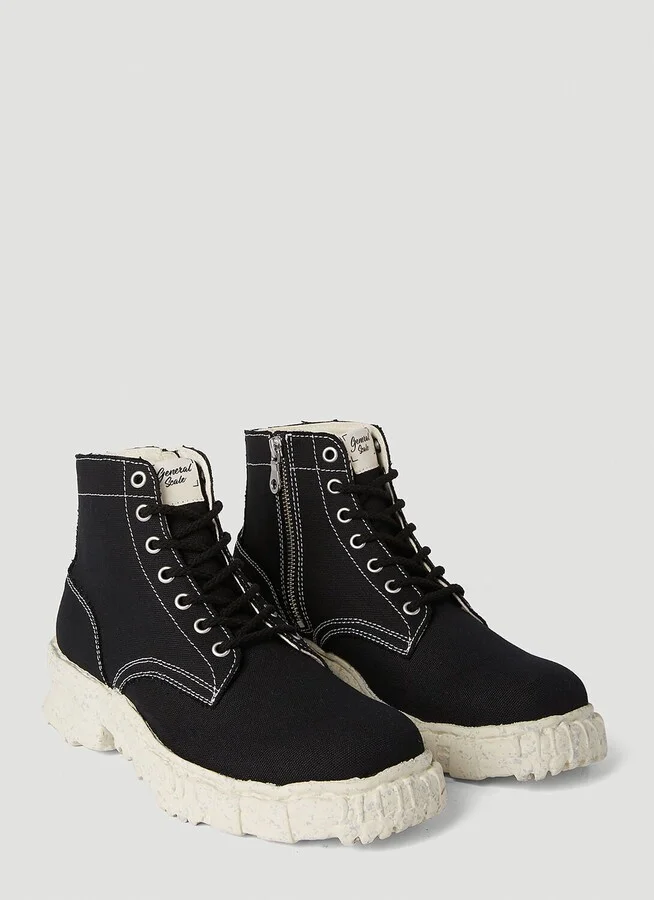 Maison Mihara Yasuhiro Canvas Boots - Man Boots Black Eu - 39 - Image 2