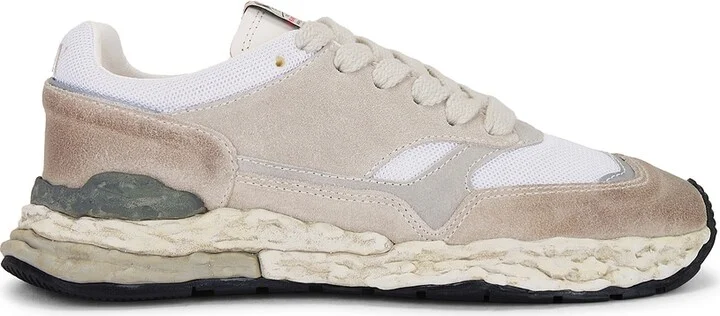 Maison MIHARA YASUHIRO George Original Sole Mixed Material Low Top Sneaker in Tan