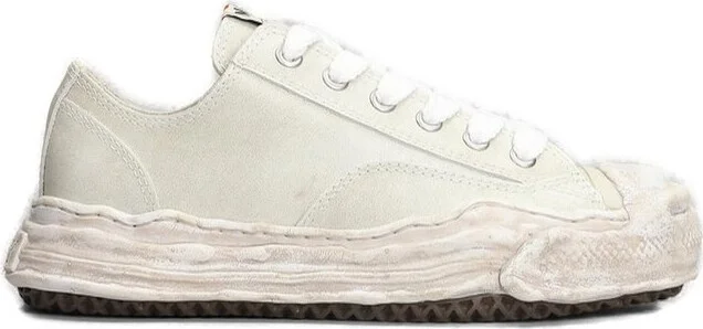 Maison Mihara Yasuhiro Hank Distressed Low-Top Sneakers