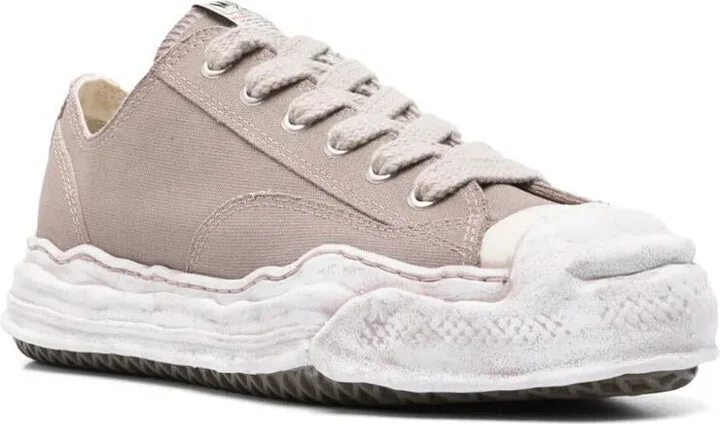 Maison Mihara Yasuhiro Hank Origina Sole Canvas Garment Dyed Low-Top Sneakers Shoes - Image 2