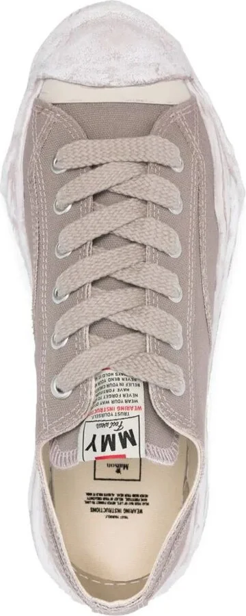 Maison Mihara Yasuhiro Hank Origina Sole Canvas Garment Dyed Low-Top Sneakers Shoes - Image 3