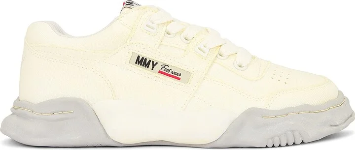 Maison MIHARA YASUHIRO Parker Original Sole Canvas Garment Dye Low Top Sneakers in White