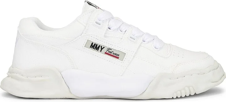 Maison MIHARA YASUHIRO Parker Original Sole Canvas Low-Top Sneaker in White