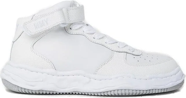 Maison Mihara Yasuhiro Perforated Detailed High Top Sneakers