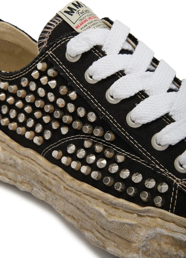 Maison mihara yasuhiro Peterson 23 Studded Canvas Sneakers - Image 4