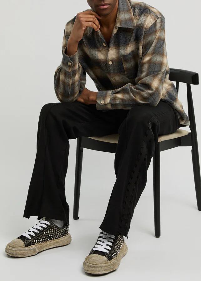 Maison mihara yasuhiro Peterson 23 Studded Canvas Sneakers - Image 5