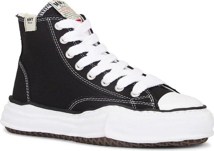 Maison MIHARA YASUHIRO Peterson High Original Sole Canvas High-Top Sneaker in Black - Image 2