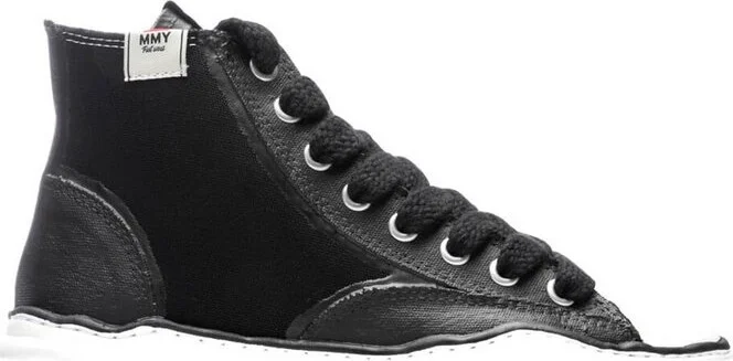 Maison Mihara Yasuhiro Round Toe High-Top Sneakers