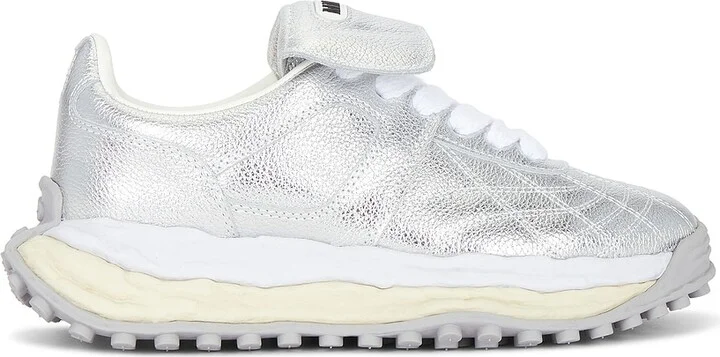 Maison MIHARA YASUHIRO Scott Original Sole Leather Low-Top Sneaker in Metallic Silver