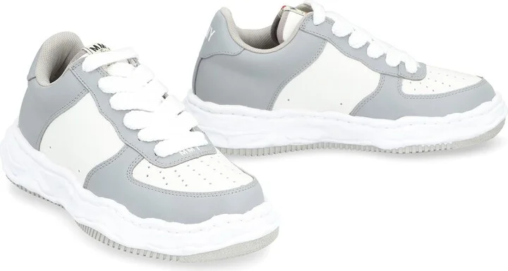 Maison Mihara Yasuhiro Wayne Leather Low-Top Sneakers - Image 3