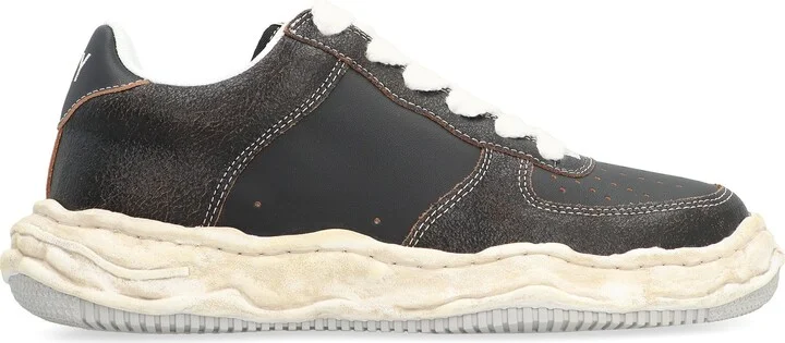 Maison Mihara Yasuhiro Wayne Leather Low-Top Sneakers - Image 2