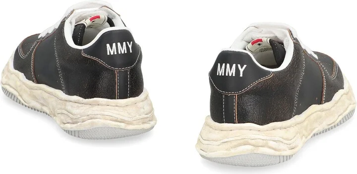 Maison Mihara Yasuhiro Wayne Leather Low-Top Sneakers - Image 4