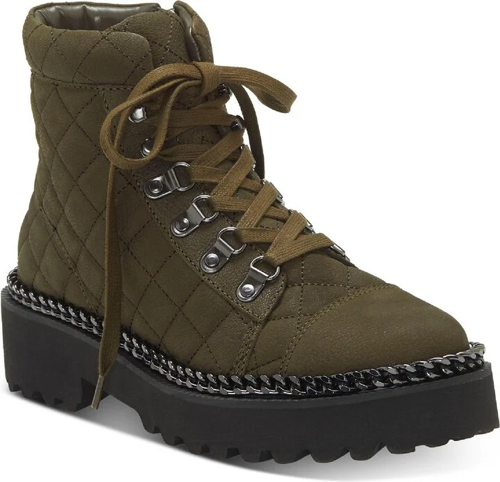 Maissa Womens Leather Embellished Ankle Boots