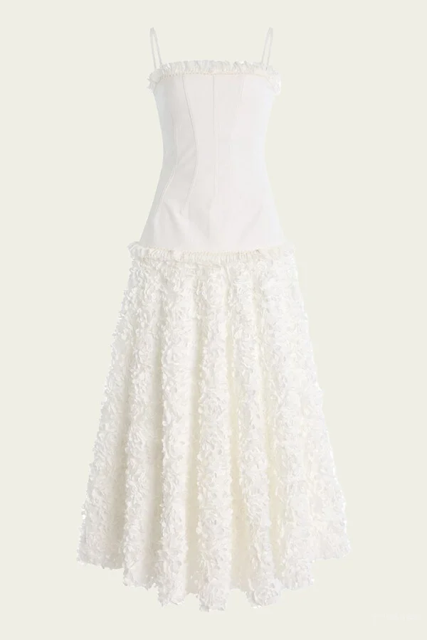 Maitland Midi Dress in White