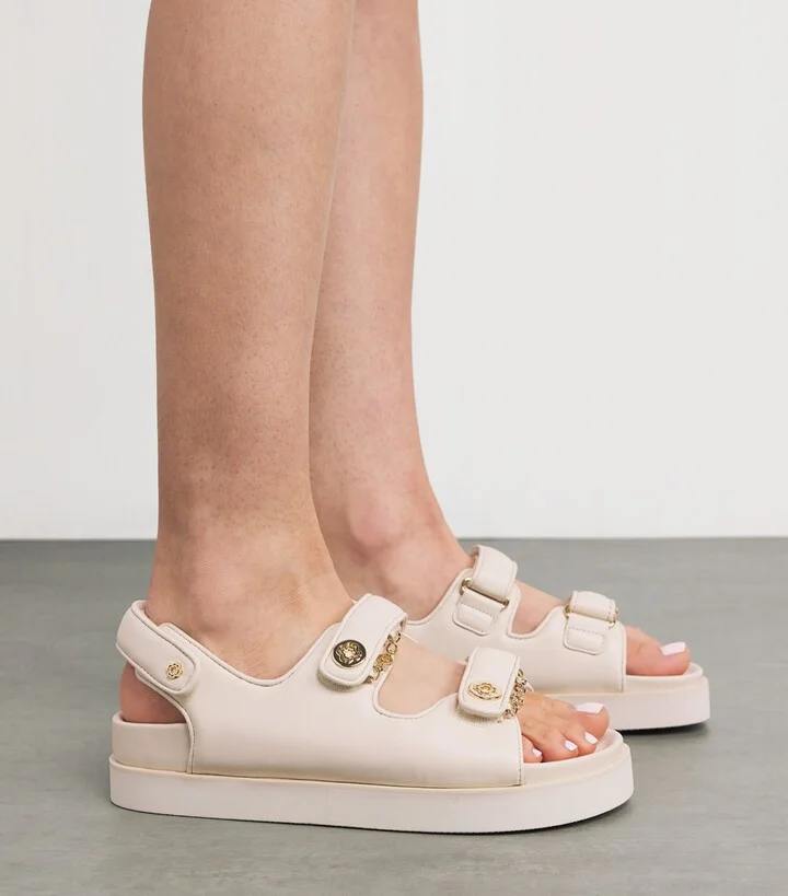Maje Faux Leather Clover Sandals - Image 2