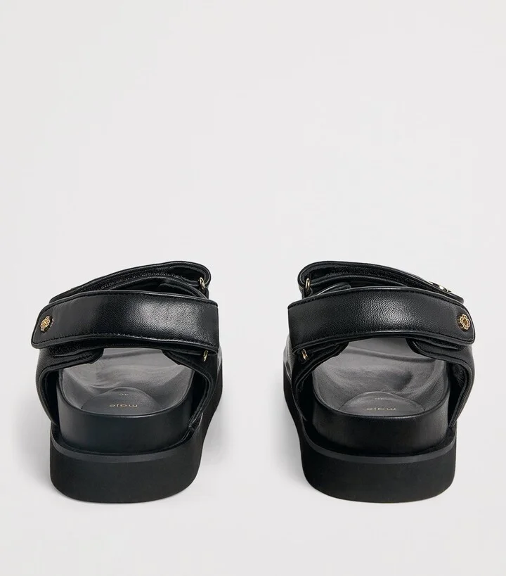 Maje Faux Leather Clover Sandals - Image 4