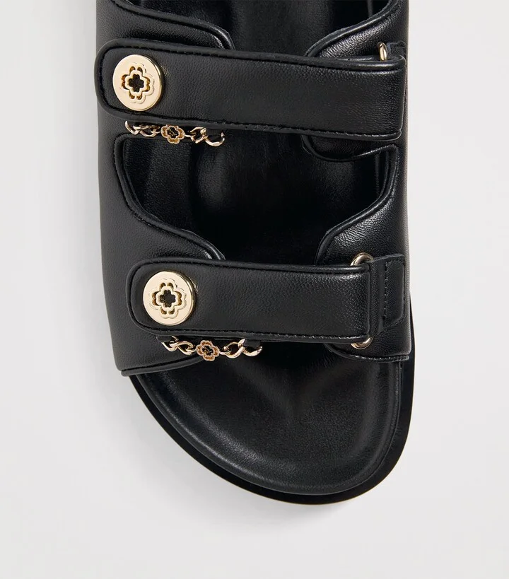 Maje Faux Leather Clover Sandals - Image 5