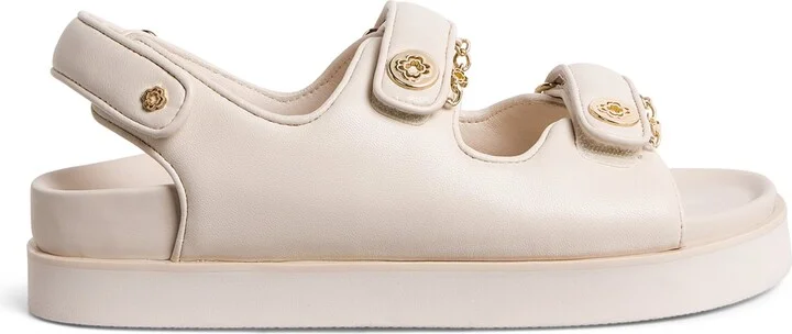 Maje Faux Leather Clover Sandals