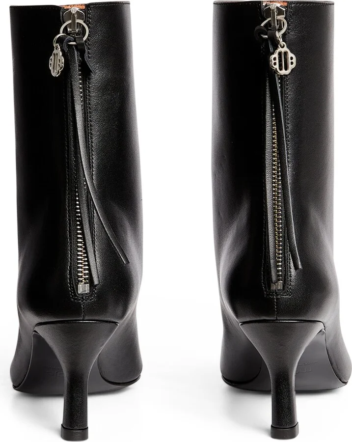Maje Leather Ankle Boots 75 - Image 2