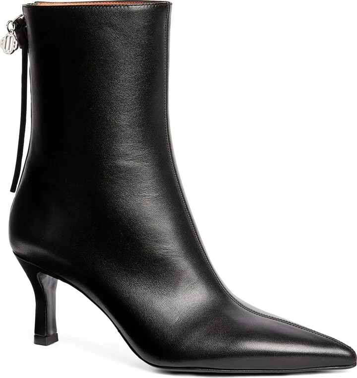 Maje Leather Ankle Boots 75 - Image 3