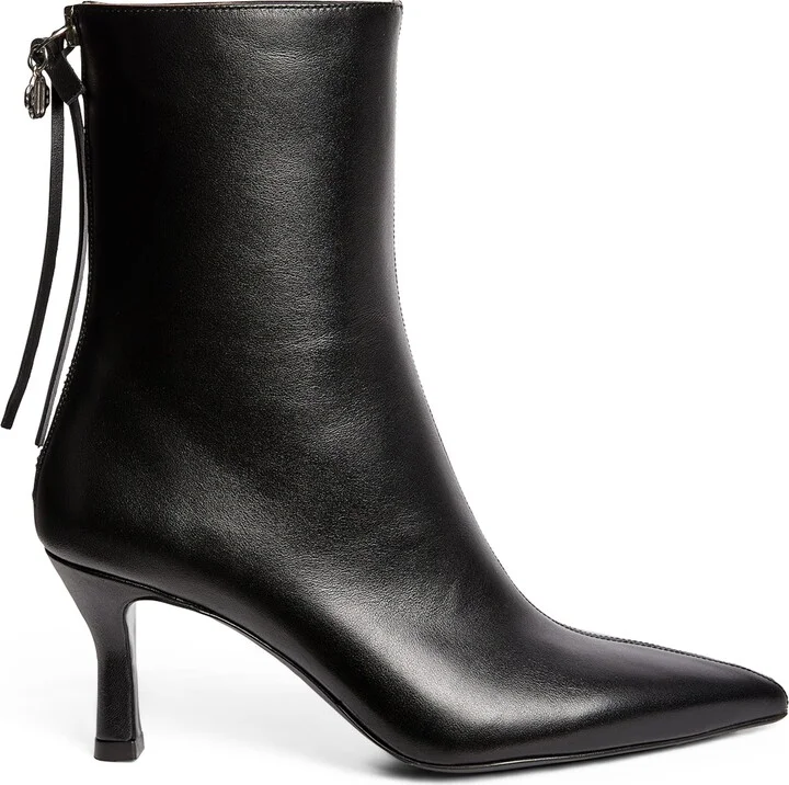 Maje Leather Ankle Boots 75