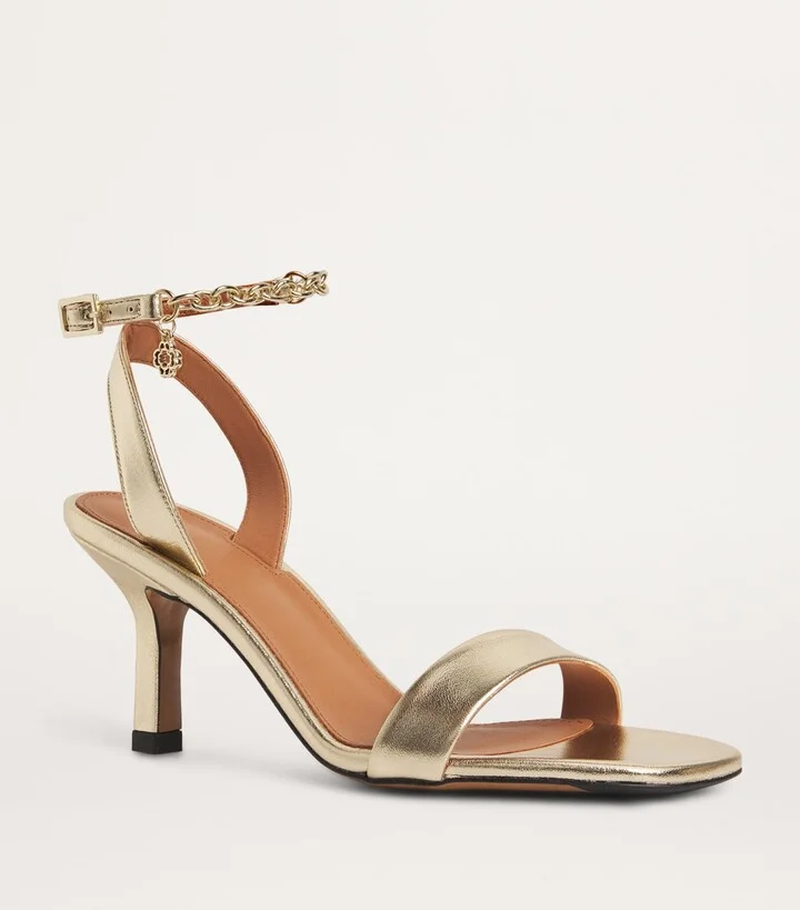 Maje Leather Chain-Detail Sandals 50 - Image 3