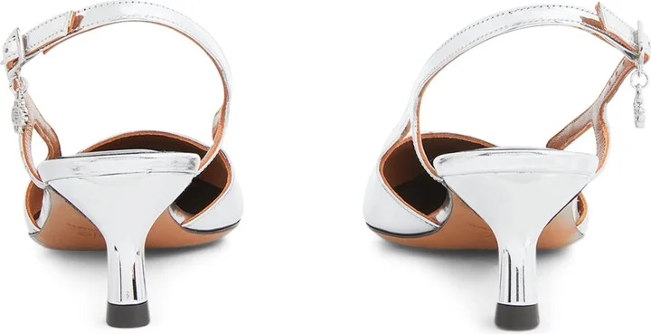 Maje Metallic Slingback Pumps 50 - Image 2