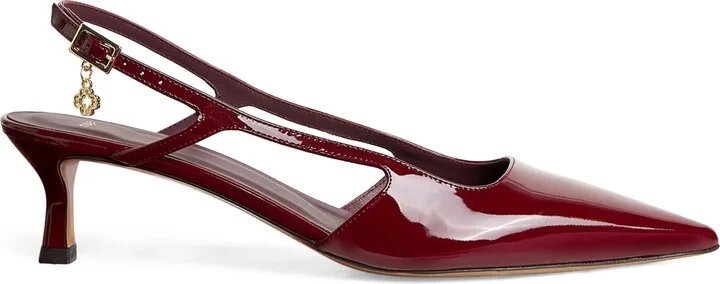Maje Patent Leather Slingback Pumps 70