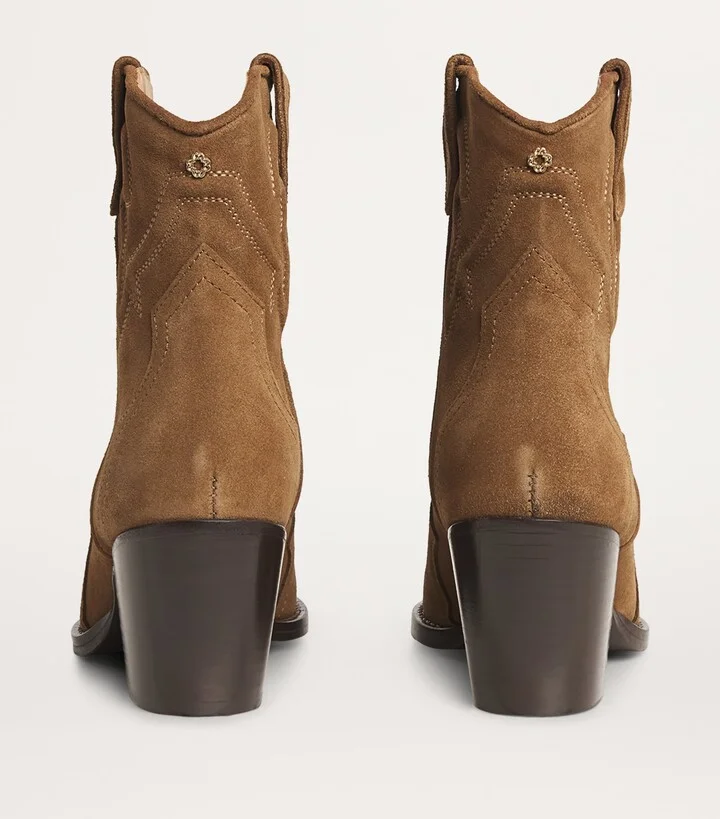 Maje Suede Heeled Boots - Image 3