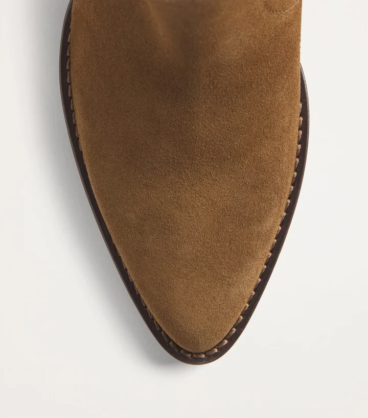 Maje Suede Heeled Boots - Image 4