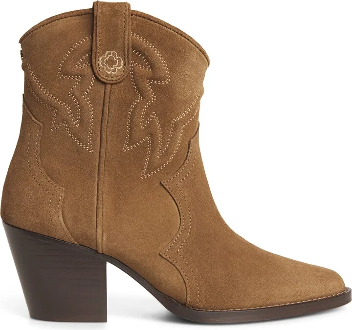 Maje Suede Heeled Boots