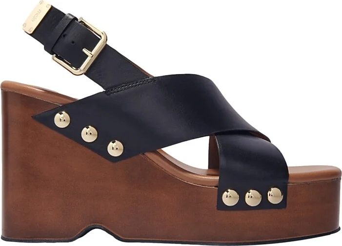 Maje Women's Leather Platform Sandals