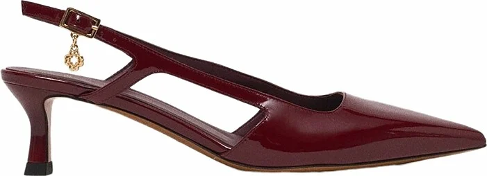 Maje Women's Patent Leather Slingback Pumps