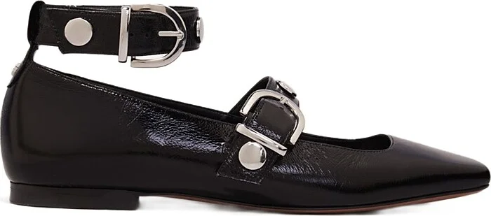Maje Women's Square Toe Studded Mary Jane Pumps