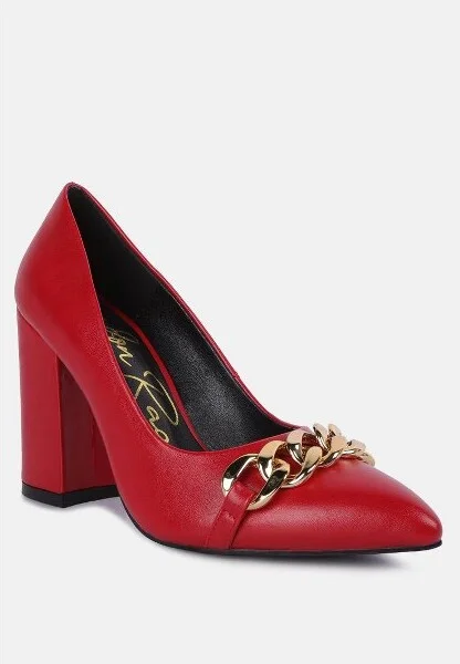 Majesty Block Heel Pumps Women