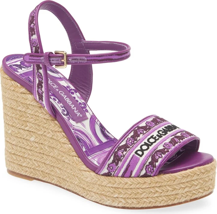 Majolica Espadrille Wedge Sandal