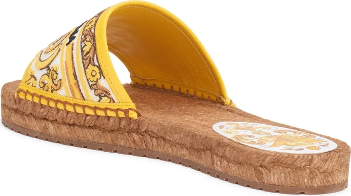 Majolica Print Espadrille Slide Sandal - Image 2