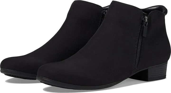 Major T1762-101 Boot Women's US 10.5 Black Leather Ankle Bootie ZPO2486