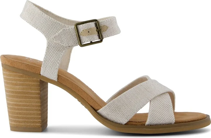 Majorca Ankle Strap Heeled Sandal Natural Yarn Dye - Image 2