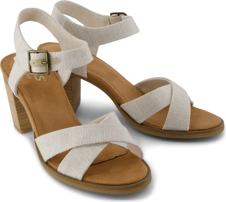 Majorca Ankle Strap Heeled Sandal Natural Yarn Dye - Image 3