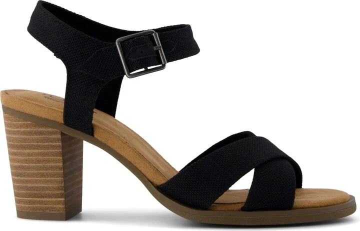 Majorca Ankle Strap Heeled Sandal Woven Melange - Image 2