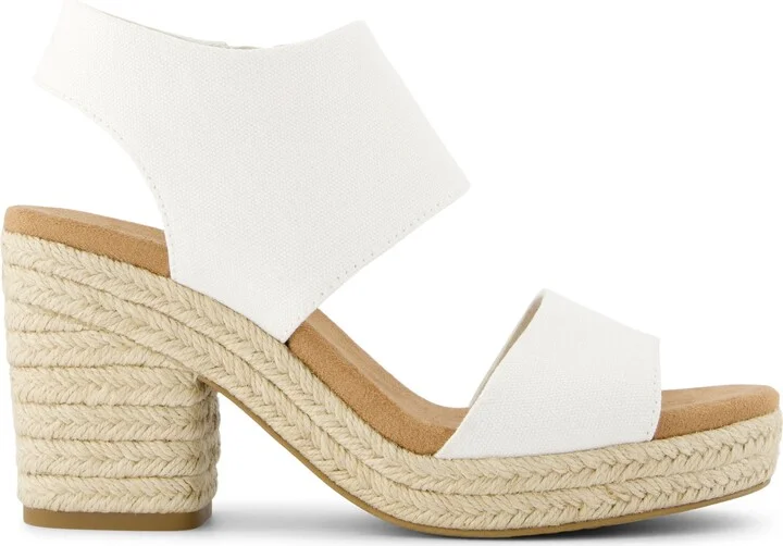 Majorca Rope Canvas Platform Sandal