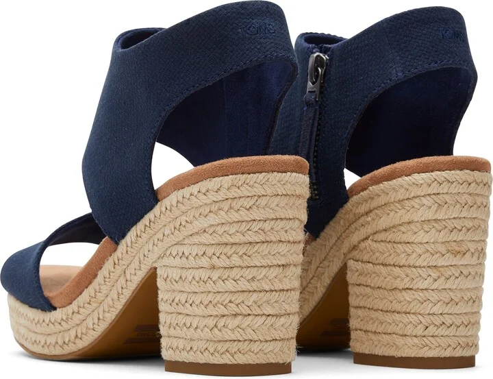 Majorca Rope Navy Platform Sandal - Image 4