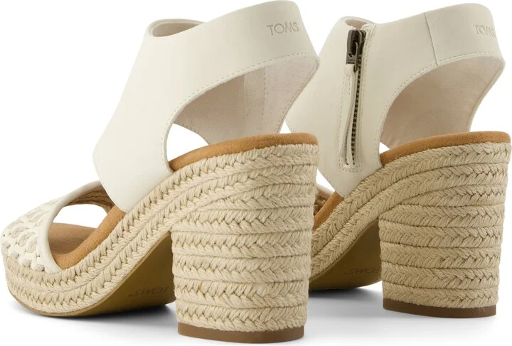 Majorca Rope Platform Sandal Natural Geo Basketweave - Image 4